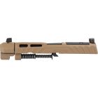 P320 SPECTRE COMP FULL-SIZE 9MM INTEGRATED COMPENSATOR 4.7" COMPLETE SLIDE ASSEMBLY, OPTIC READY, COYOTE BROWN