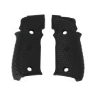 P226 ZEV SAO G10 GRIP SET, HEXAGONAL AGGRESSIVE, BLK