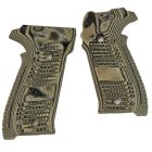 Grip Set, P226, G10 GMascus, Green, Piranha, Hogue