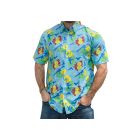 SIG HAWAIIAN PRINT BUTTON-DOWN TSHIRT [SM & 3XL LEFT]