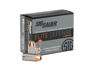 45AUTO, 230GR, Elite V-Crown, JHP