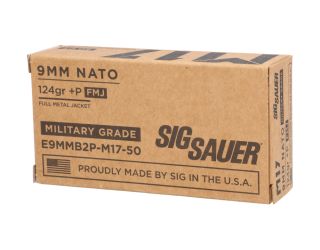9MM +P, 124GR, ELITE BALL M17, FMJ, BOX/50
