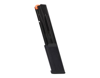 Shoot longer between reloads with this reliable factory 9mm P320 30-round extended magazine.