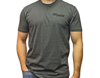 SIG SAUER CREW TEE - GRAY [LG LEFT]