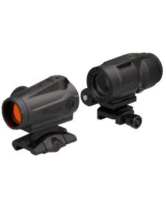 "The ROMEO5 GEN II AND JULIET3 COMBO optic: A powerful pairing of a red dot sight and magnifier, offering enhanced precision and versatility for tactical and competitive shooting."