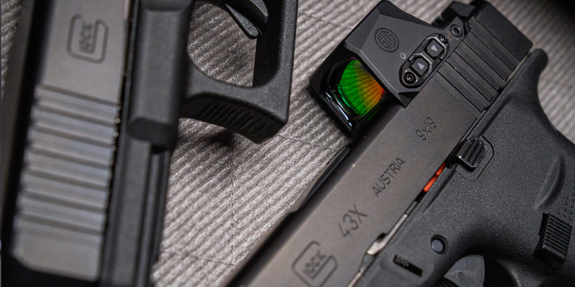SIG ROMEO-X Red Dot Sight mounted to a Glock 43X 